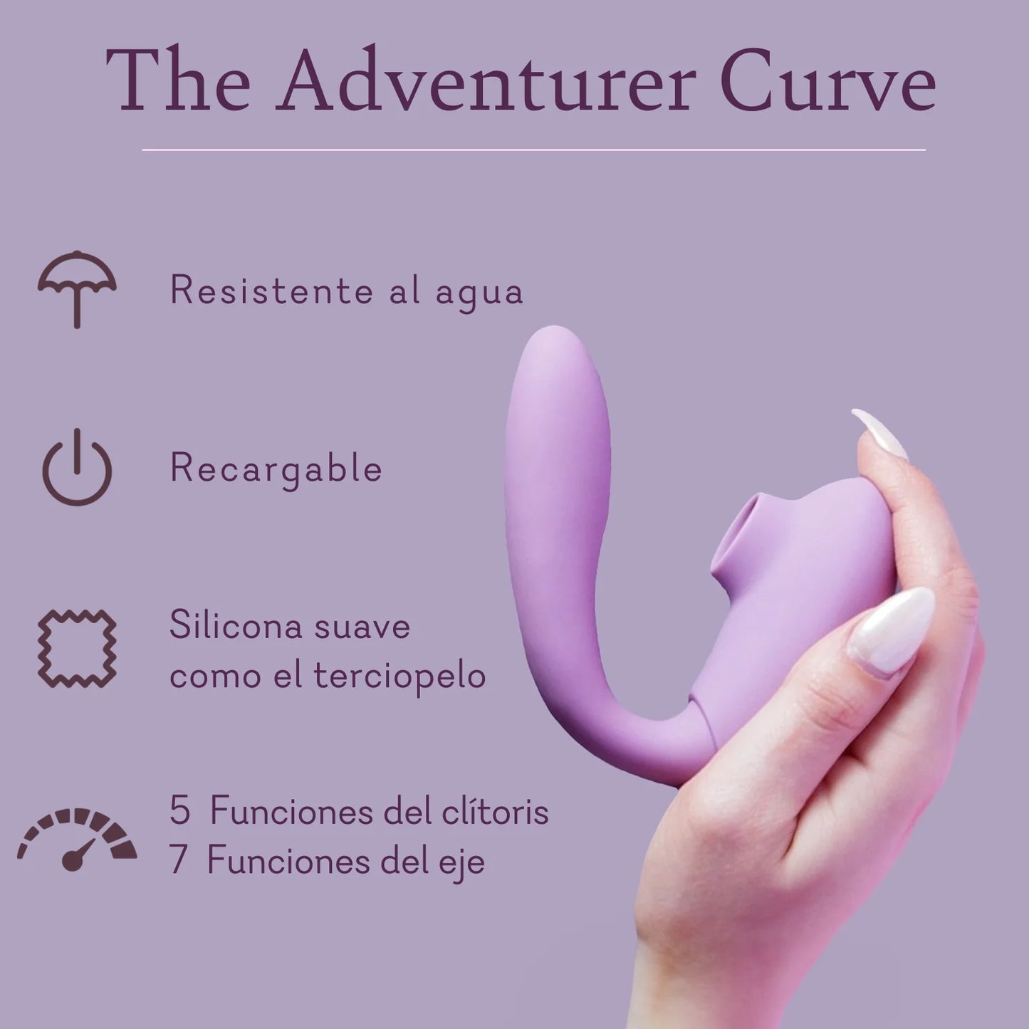 The Adventurer Curve
Air Pressure Dual Action Vibrator