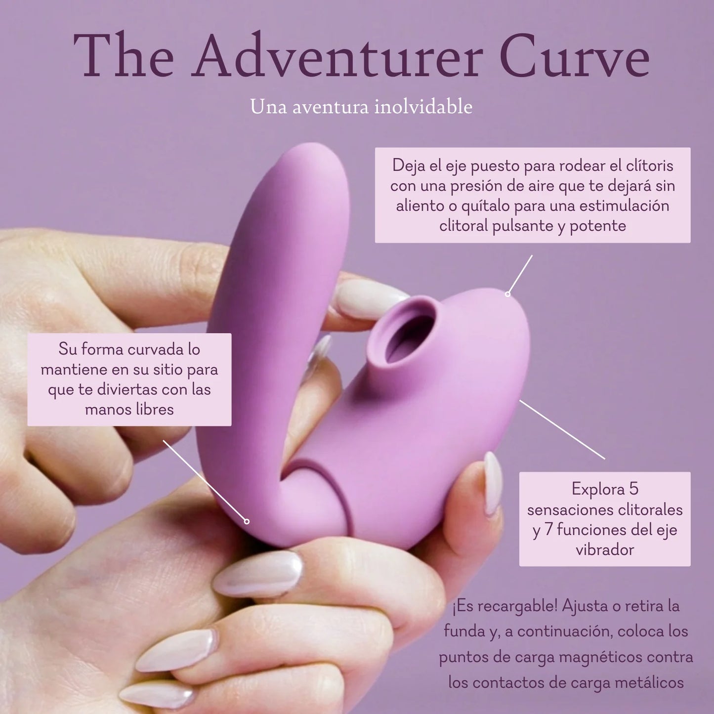 The Adventurer Curve
Air Pressure Dual Action Vibrator