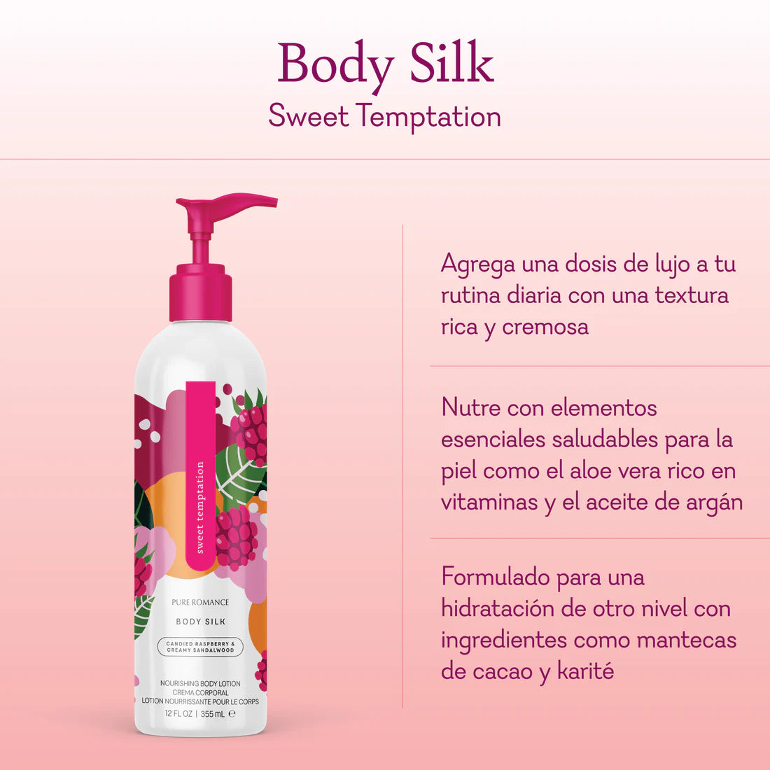 Body Silk - Sweet Temptation
Nourishing Body Lotion