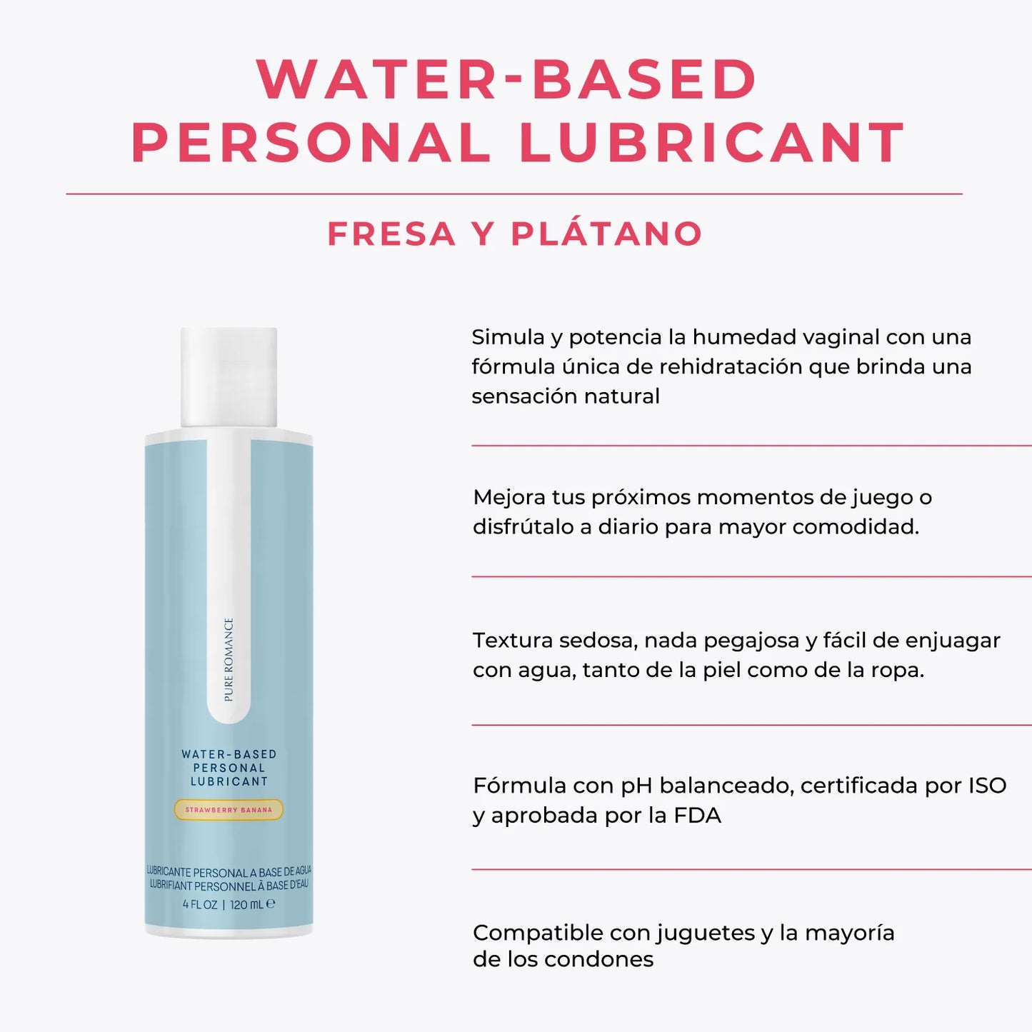 Water-Based Personal Lubricant - Strawberry Banana
Personal Moisturizer