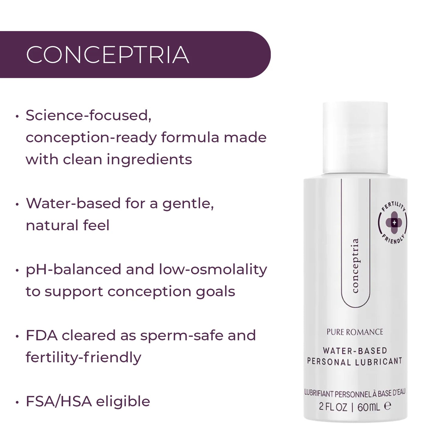 Conceptria
Fertility Friendly Lubricant