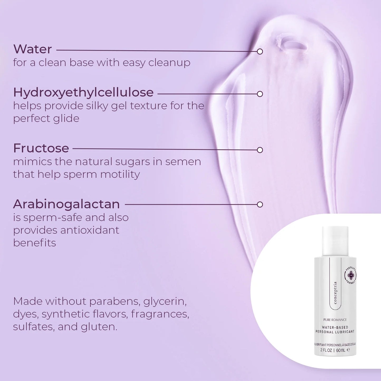 Conceptria
Fertility Friendly Lubricant